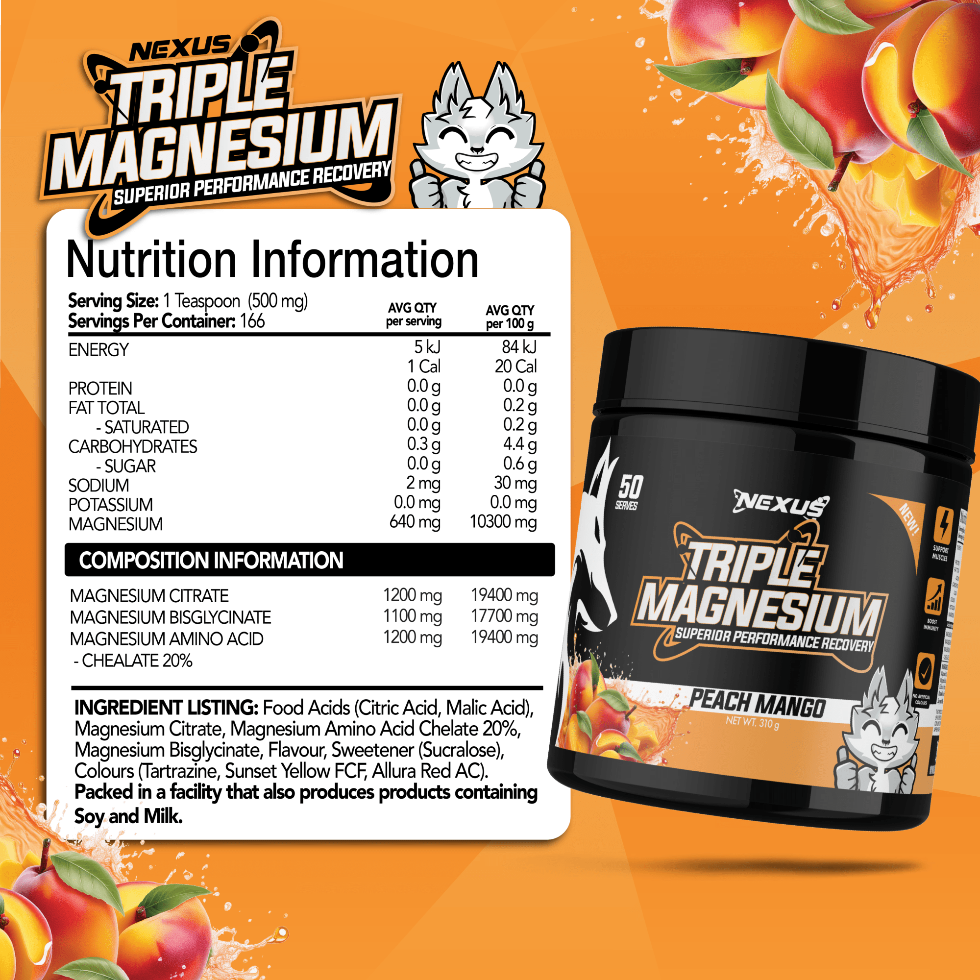Triple Magnesium: Peach Mango