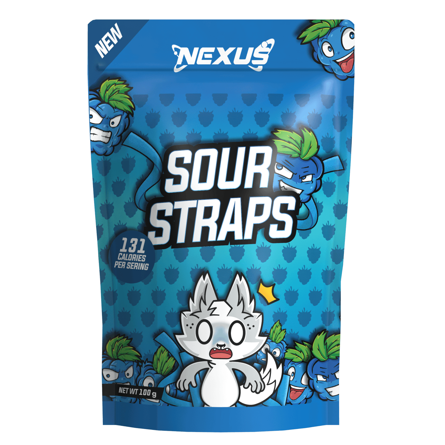 Blue Sour Strap Lollies