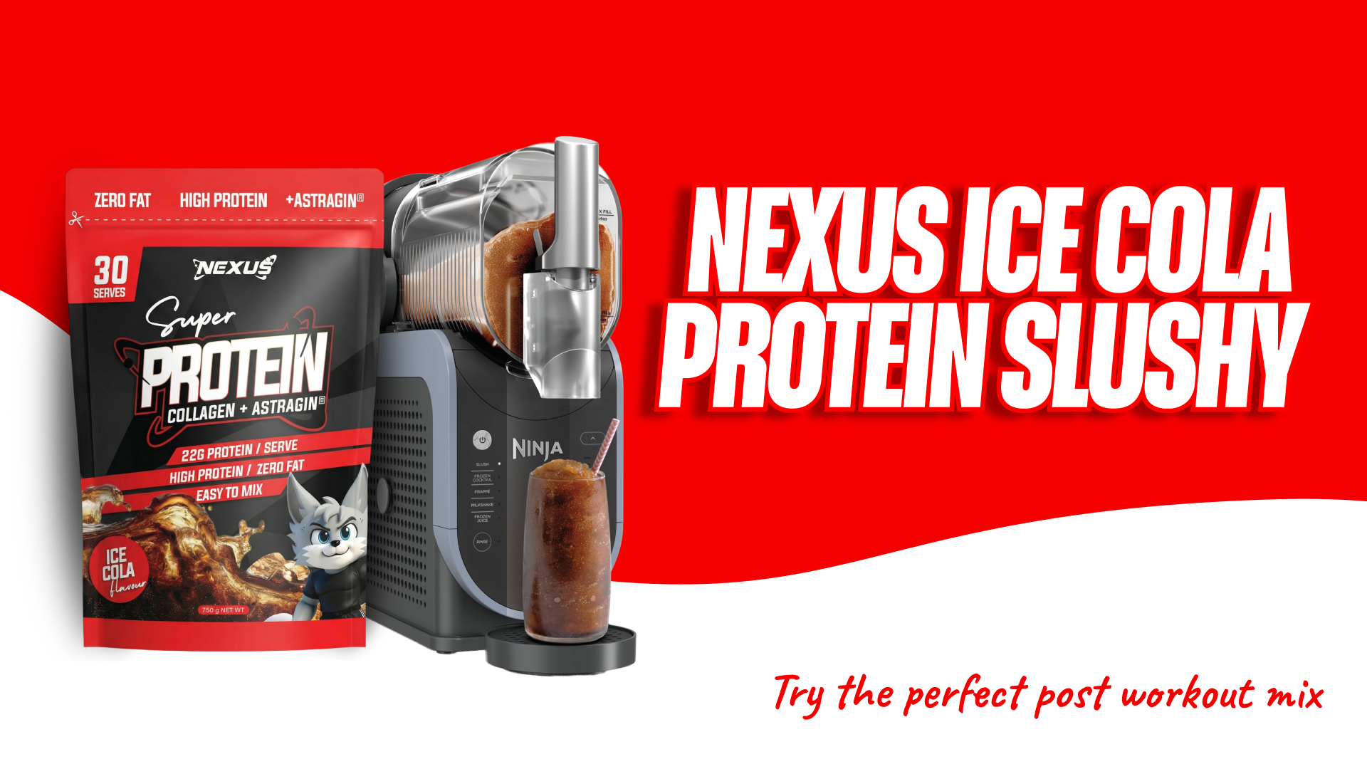 Ced Cola Nexus Ice Cola Protein Slushy | High-Protein Frozen Drink Recipe ...