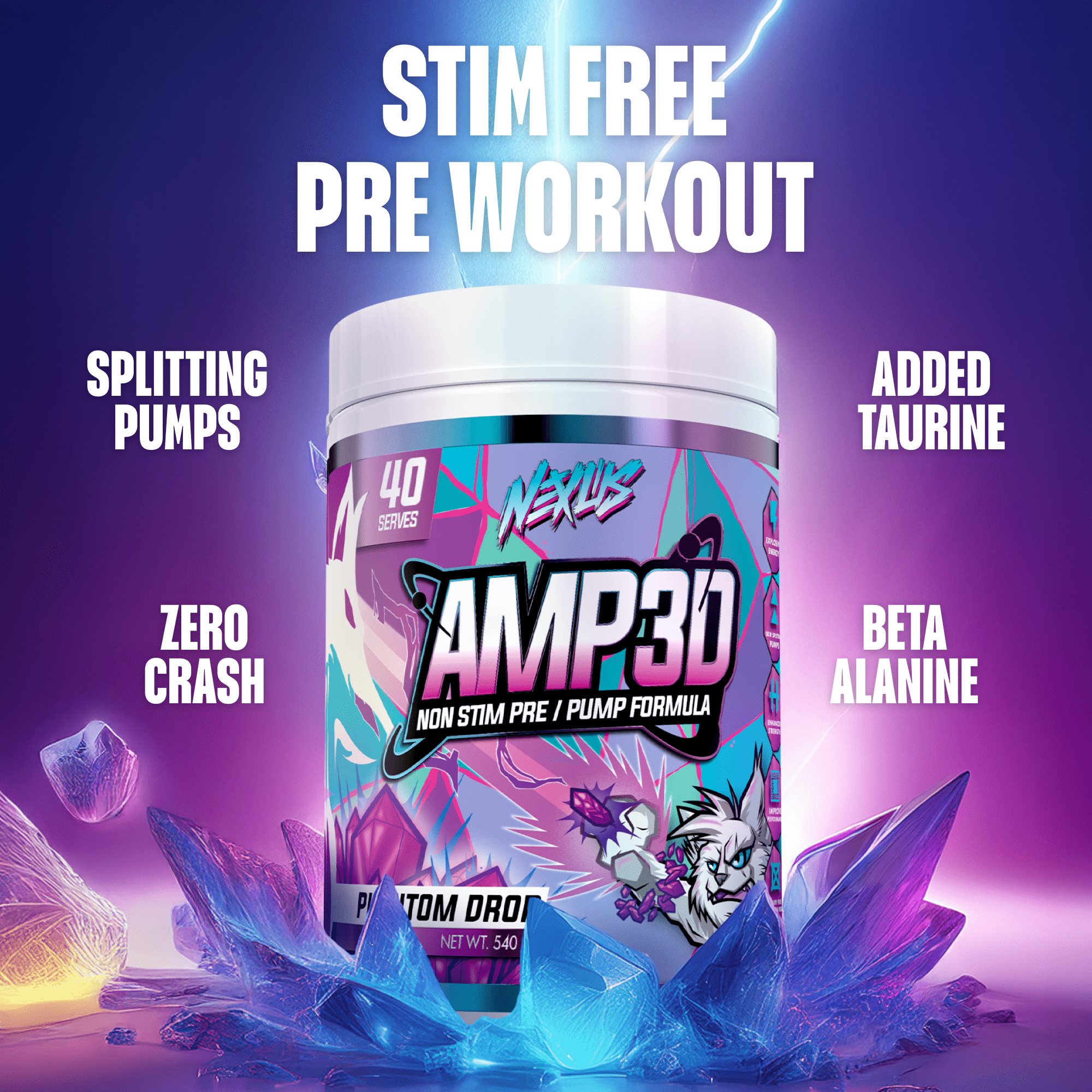 AMP3D Non-Stim Pre-Workout
