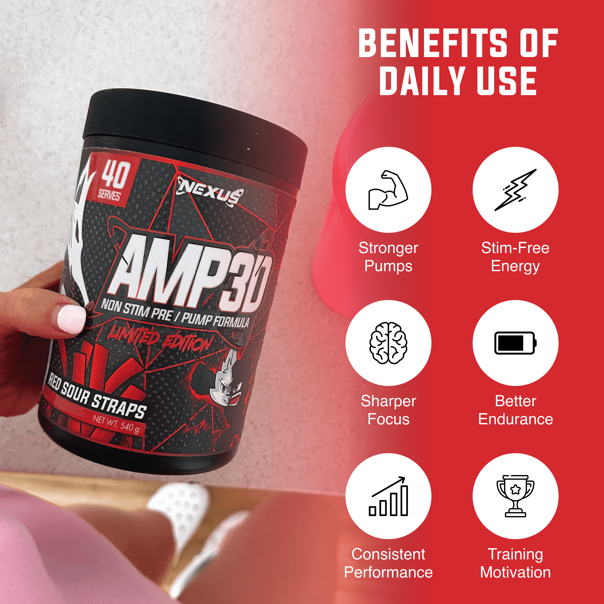 AMP3D Non-Stim Pre-Workout