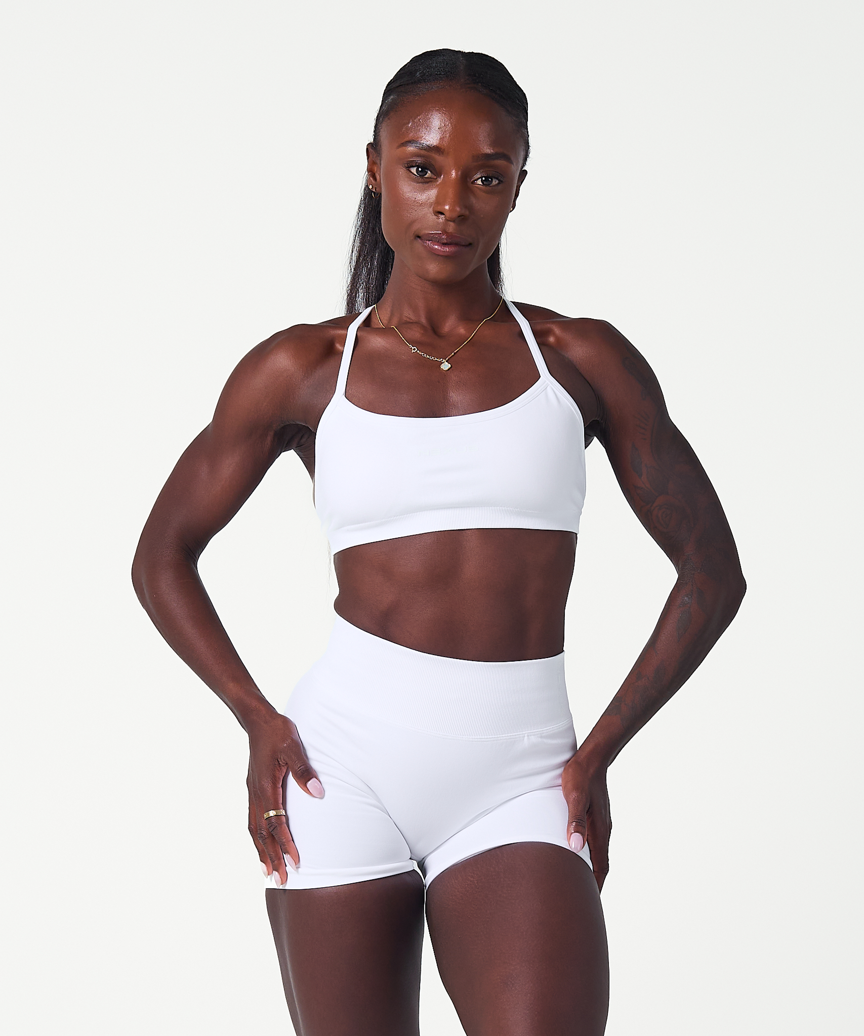 Core Sculpt Crop - White