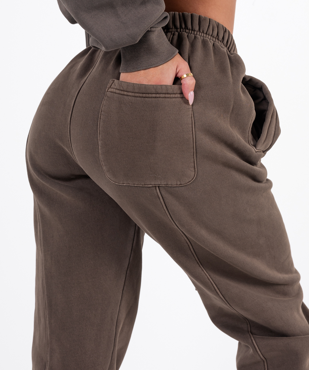Female Tracksuit Pants - Coffee
