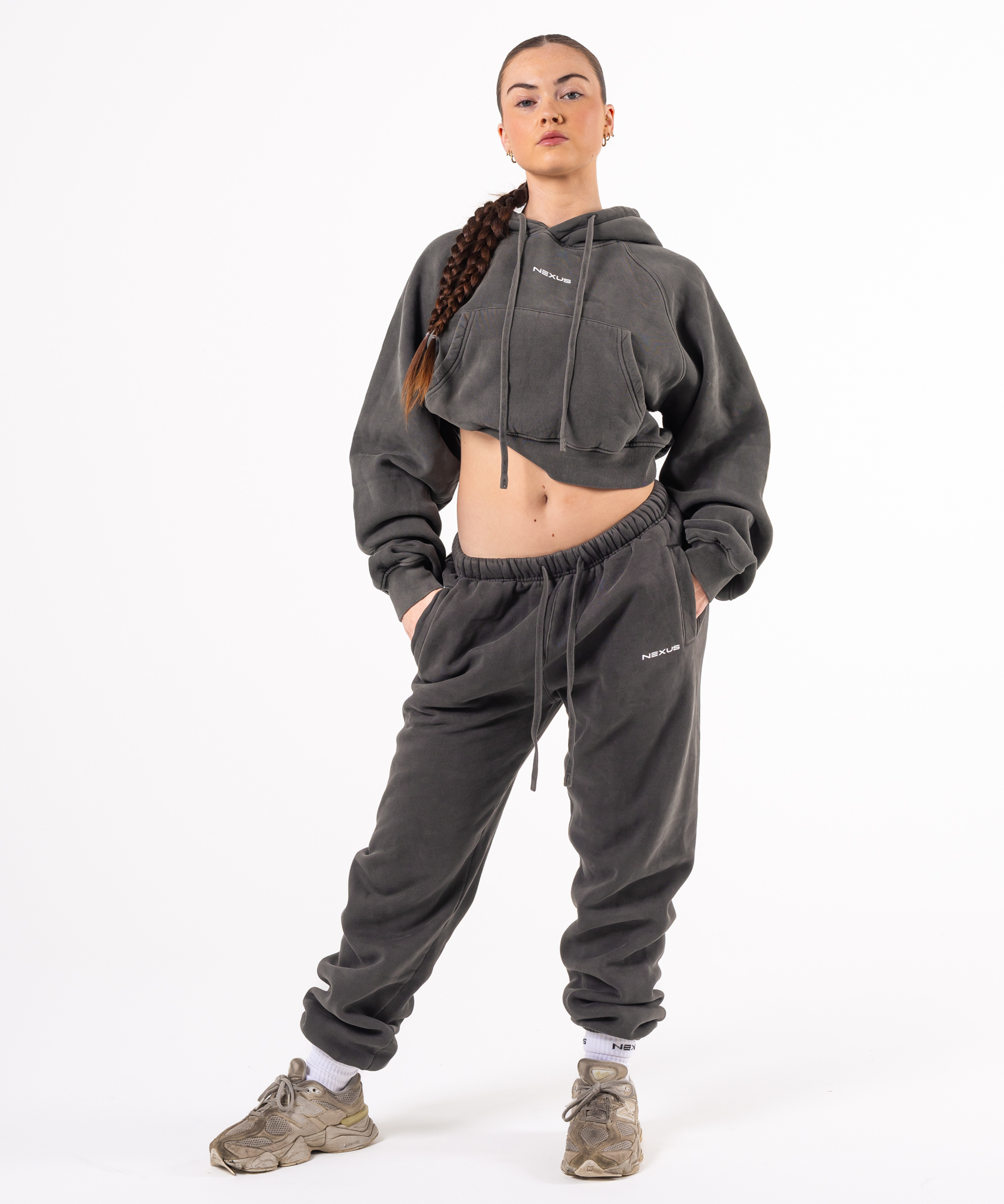 Female Tracksuit Pants - Washed Slate