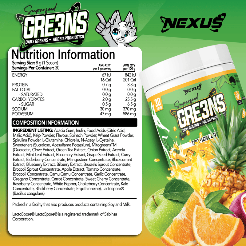 Nutritional panel for Default Title