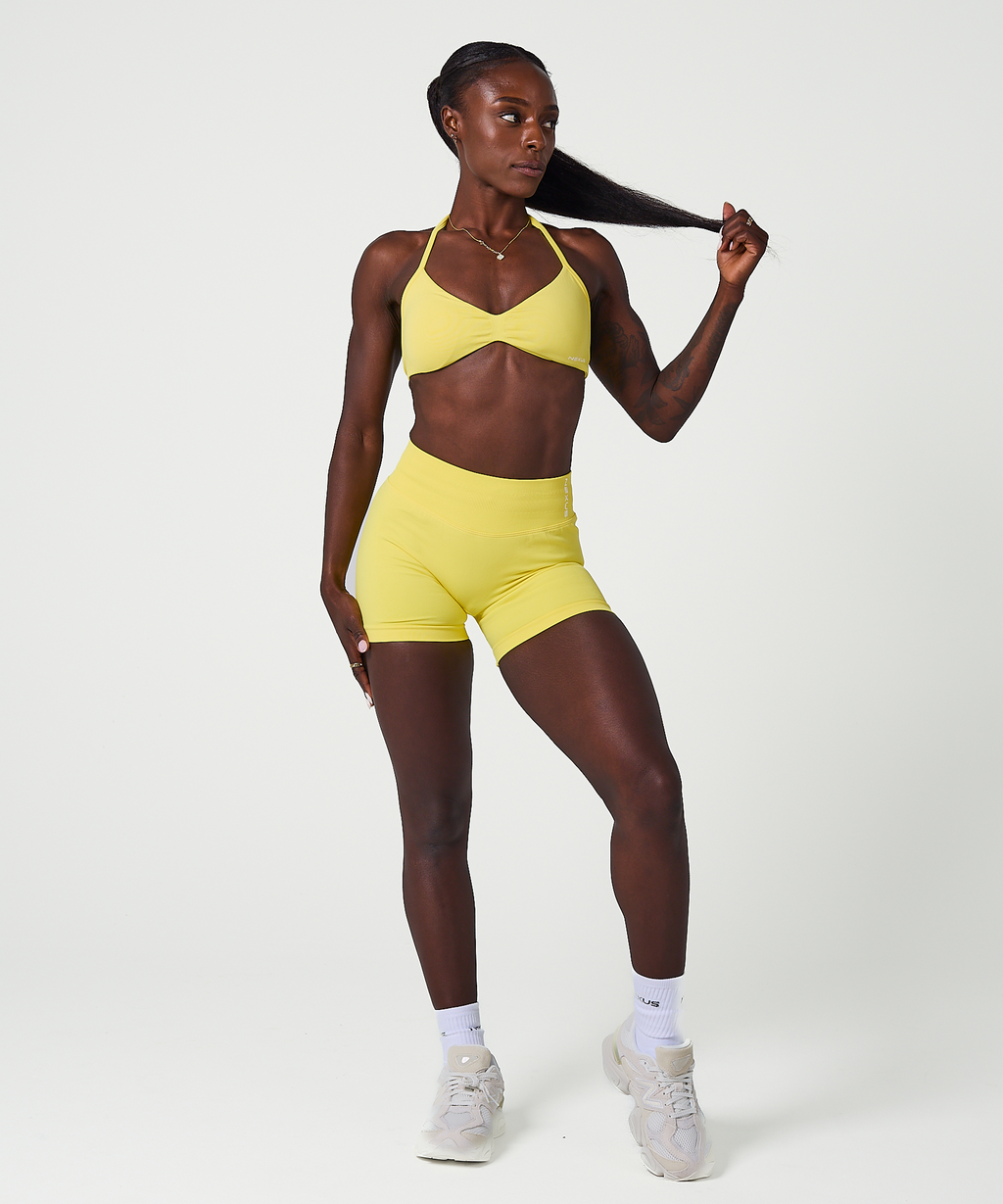 Halter Signature Crop - Lemon