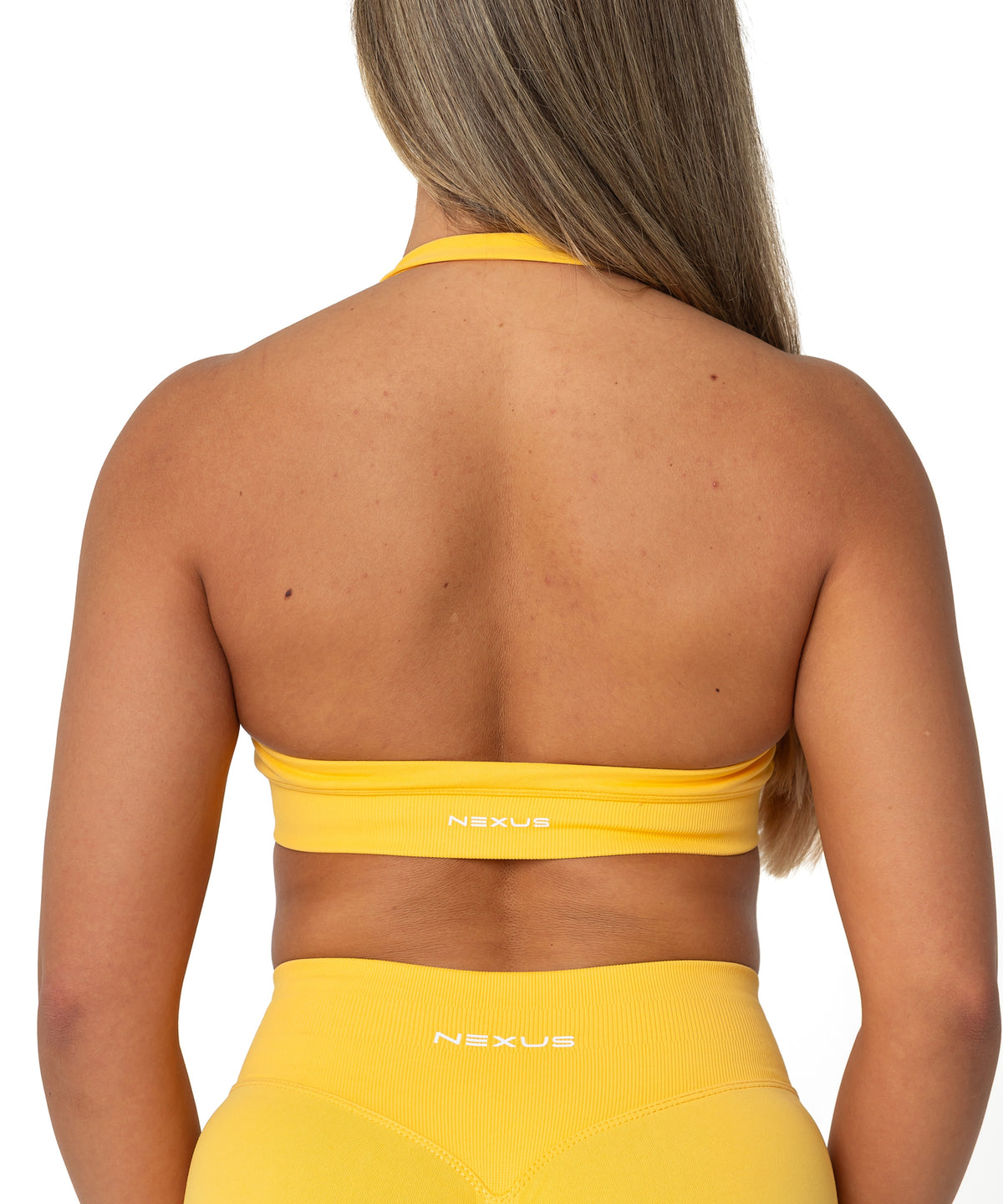 Impact Halter Crop - Canary Yellow