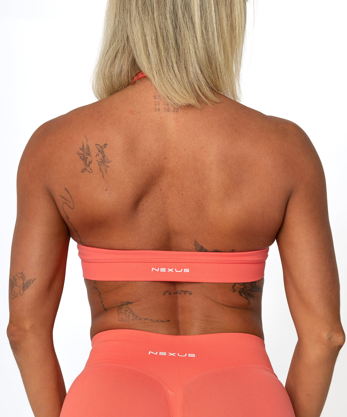 Impact Halter Crop - Coral