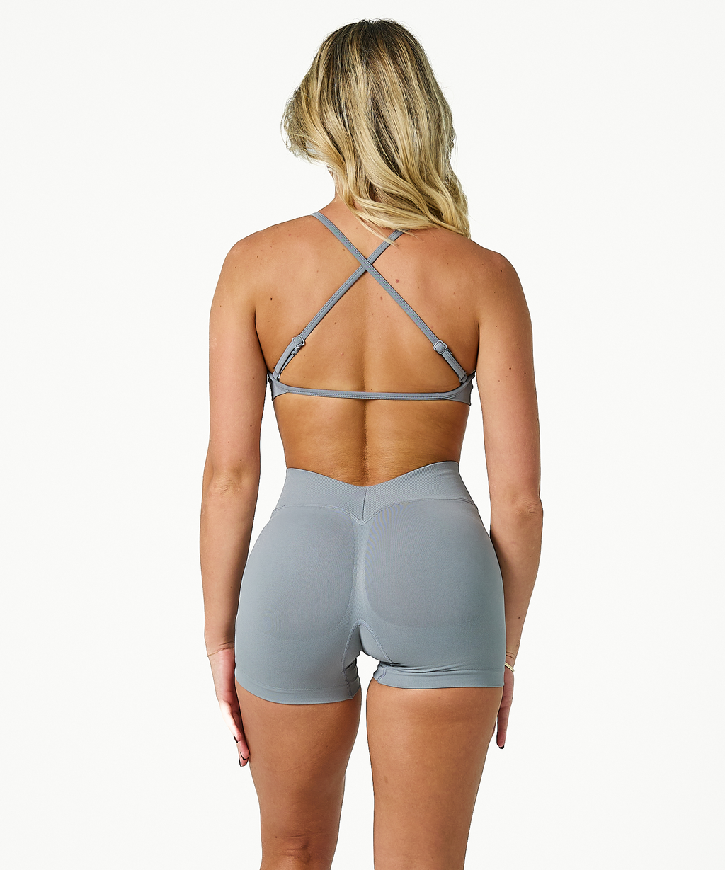 Core Sculpt Crop: Slate Grey