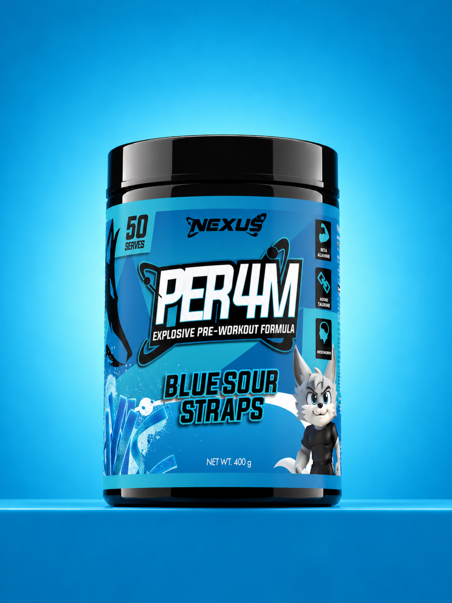 PER4M Pre-Workout - Blue Sour Straps