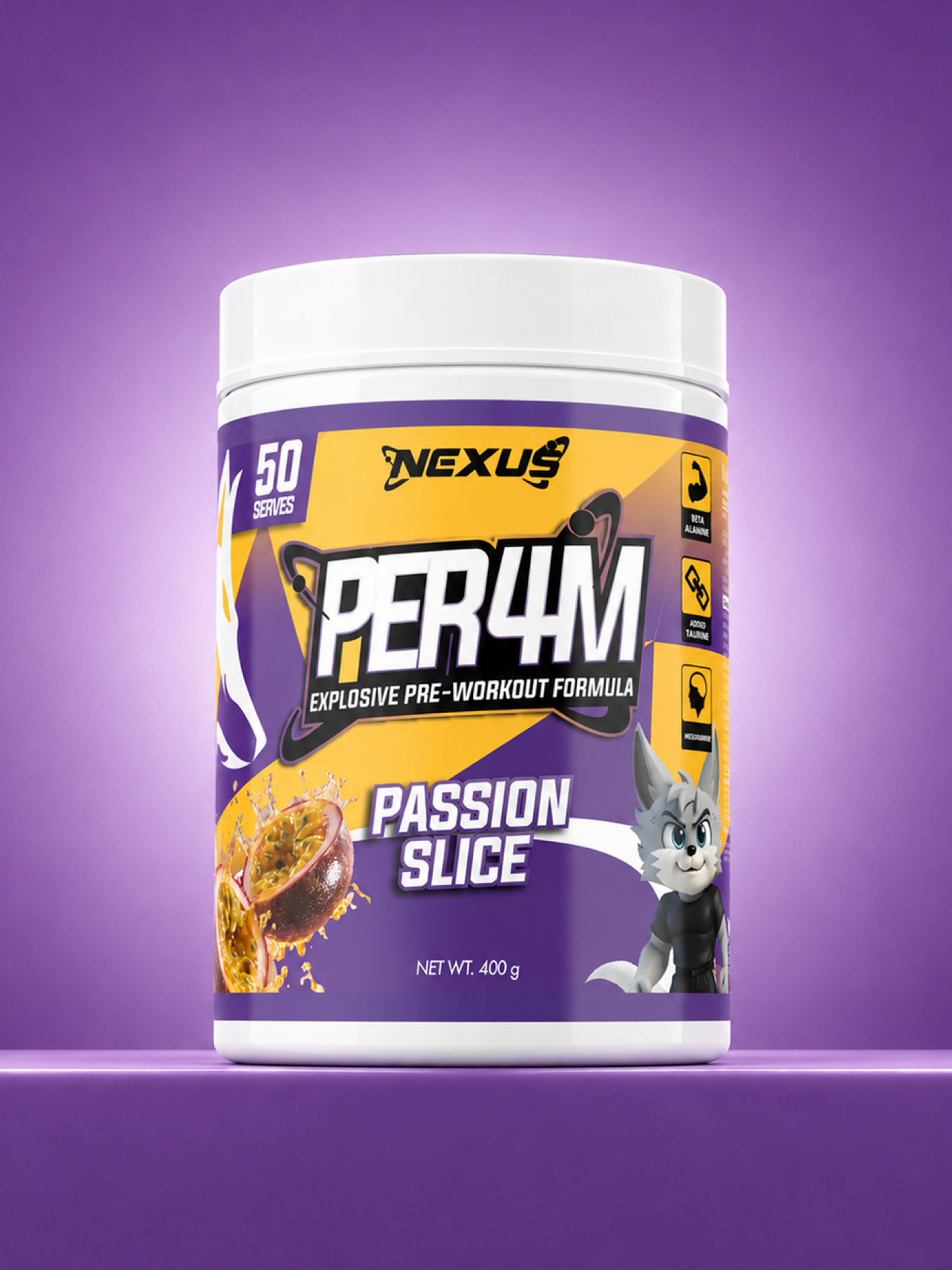 PER4M Pre-Workout - Passionfruit Slice