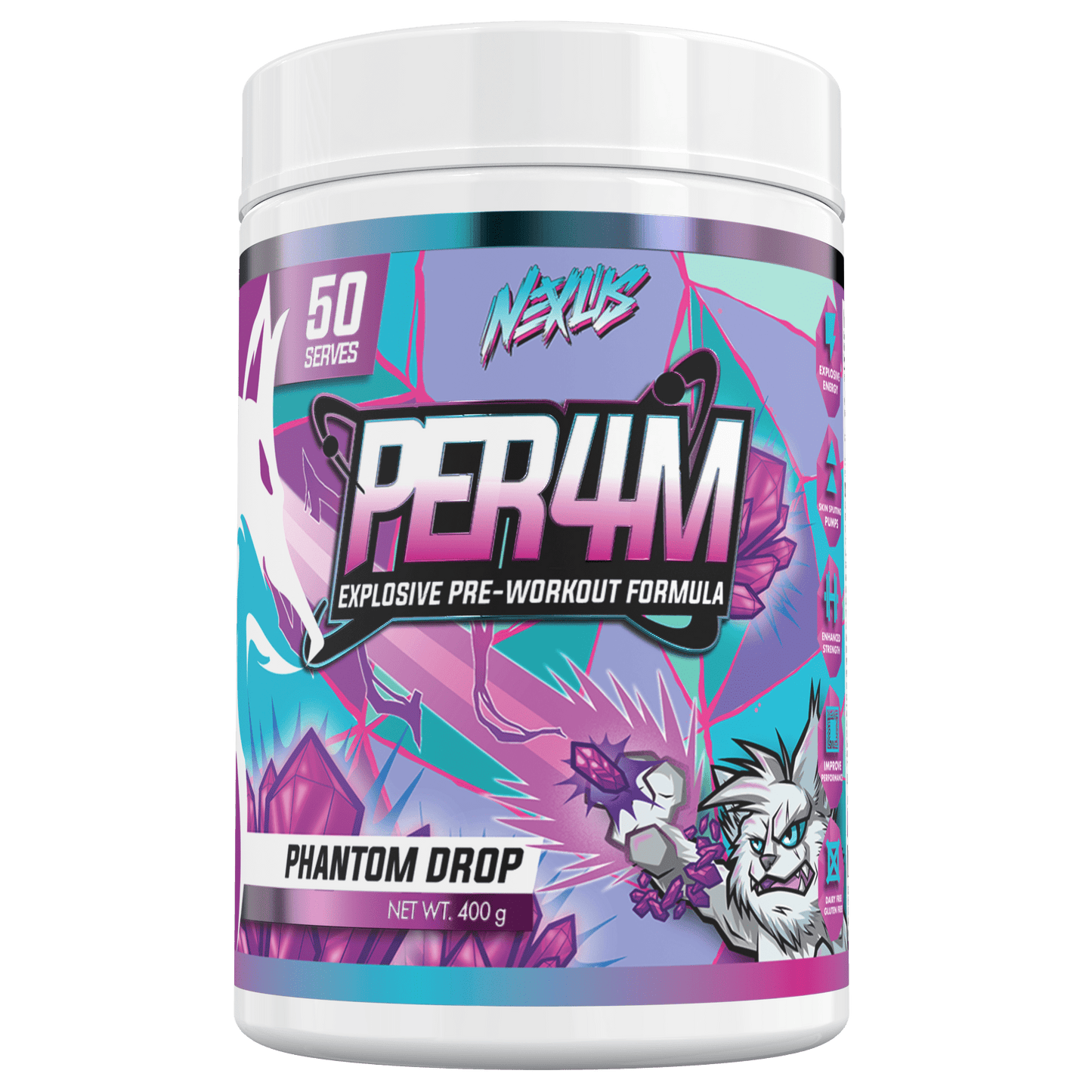 PER4M Explosive Pre Workout Phantom Drop 50 serves