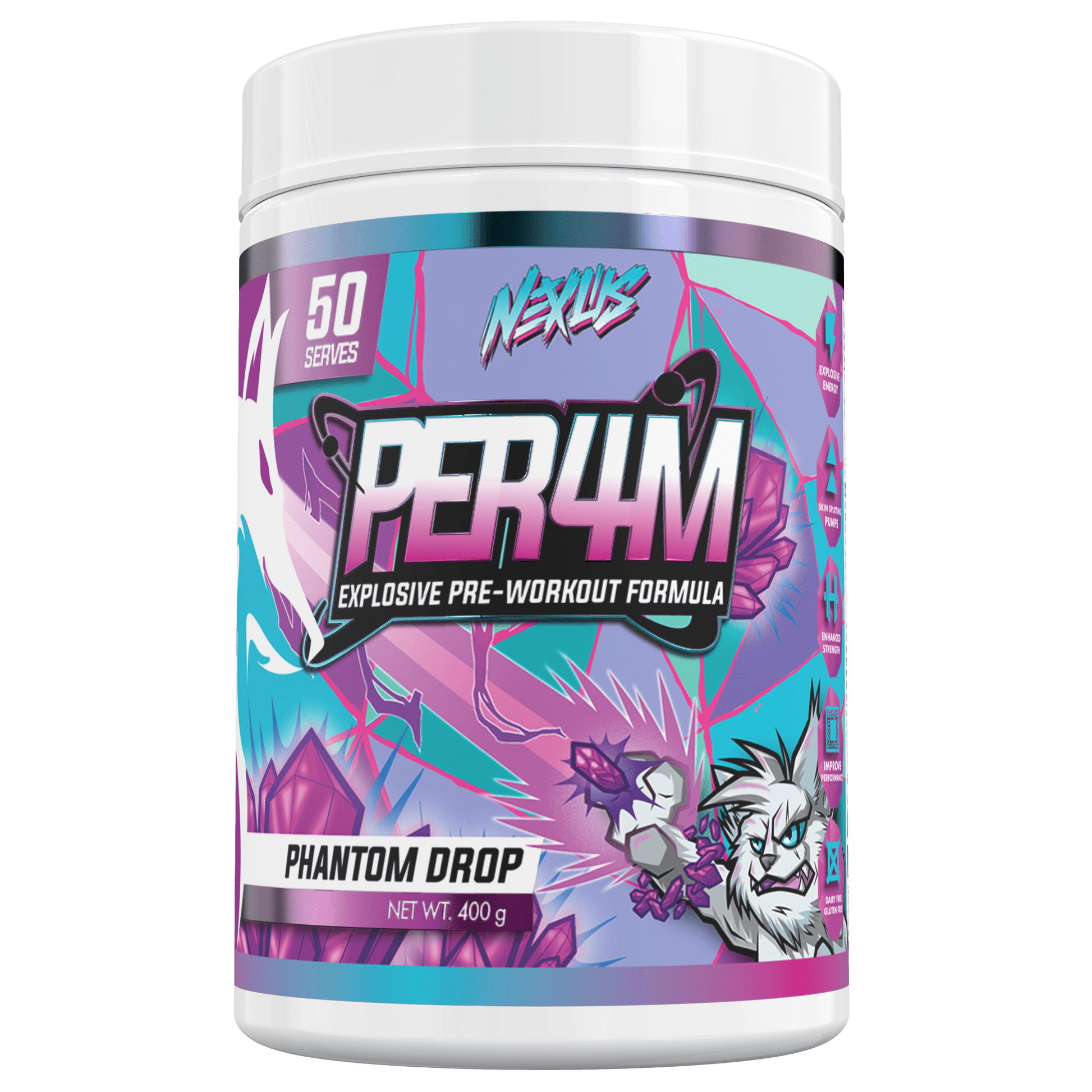 PER4M Explosive Pre Workout Phantom Drop 50 serves