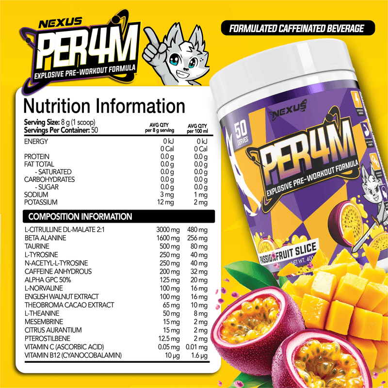 Nutritional panel for Default Title