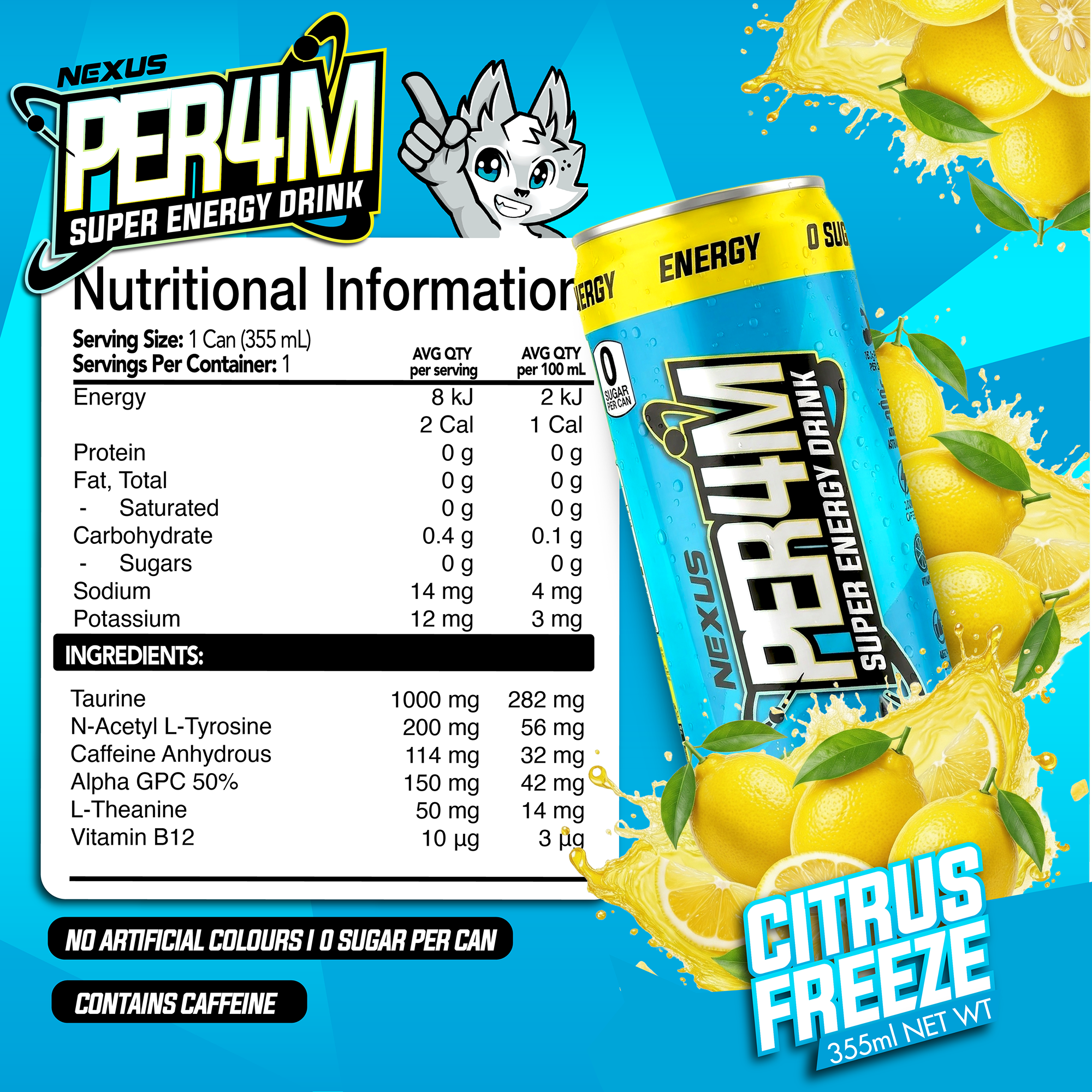PER4M Super Energy Drink