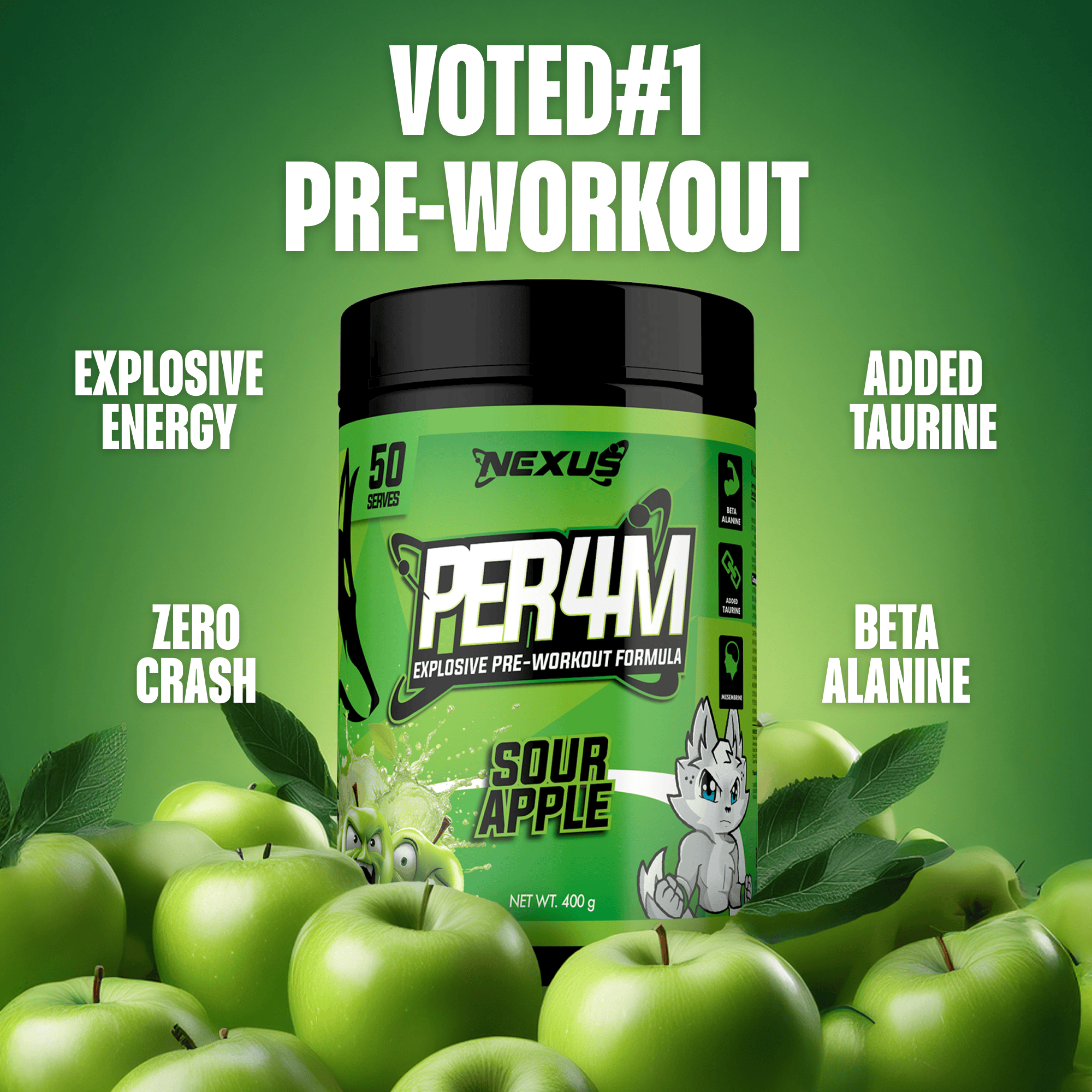 PER4M Pre-Workout - Sour Apple