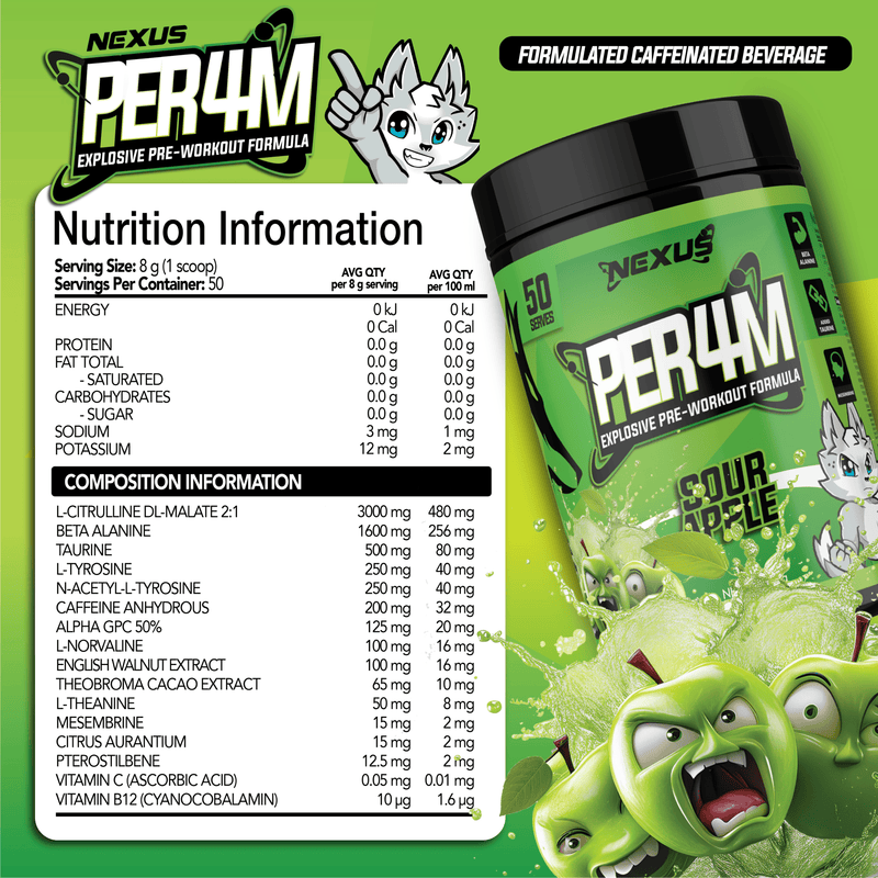 Nutritional panel for Default Title