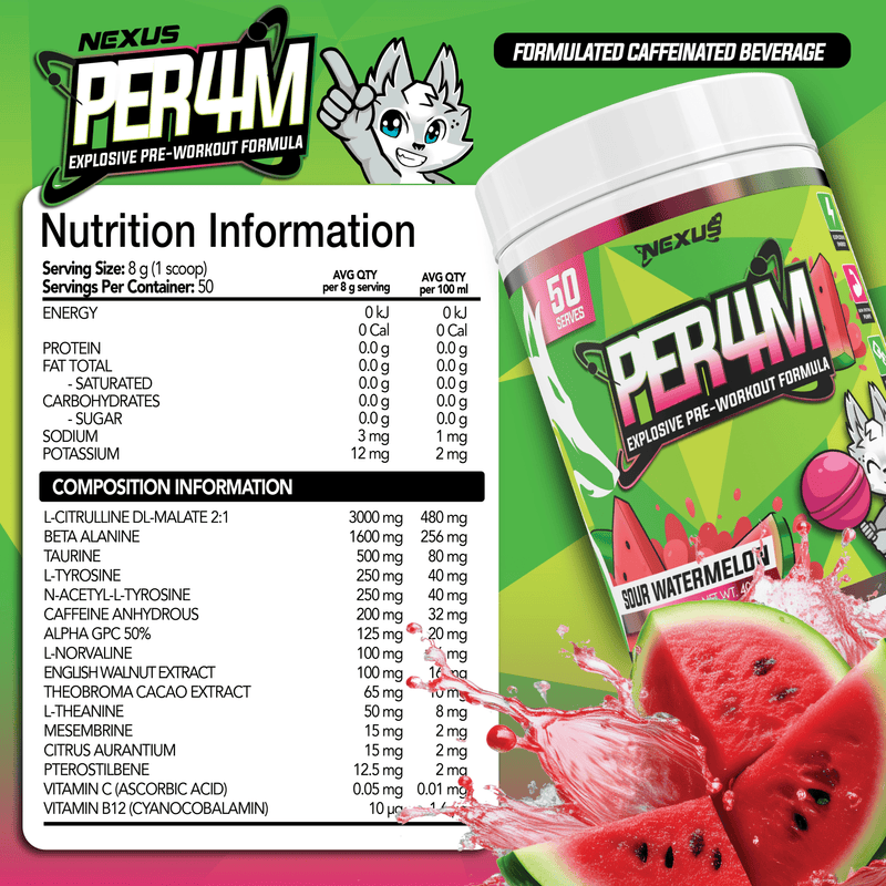 Nutritional panel for Default Title