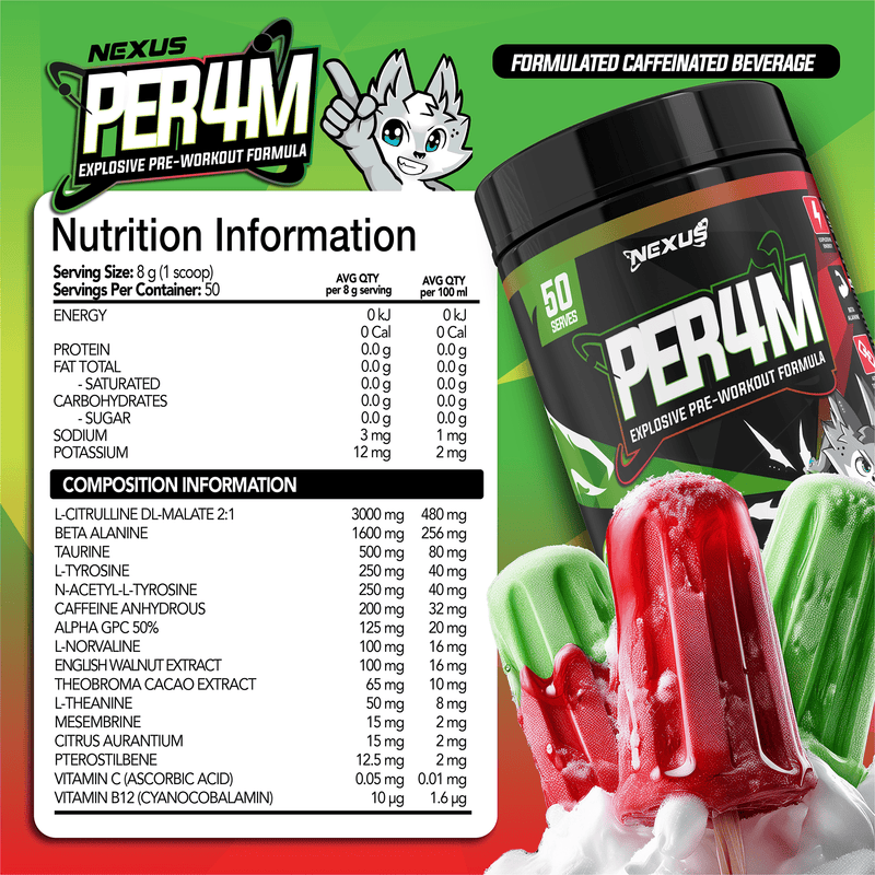 Nutritional panel for Default Title