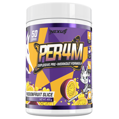 PER4M Preworkout flavour passionfruit