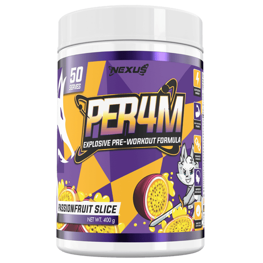 PER4M Preworkout flavour passionfruit