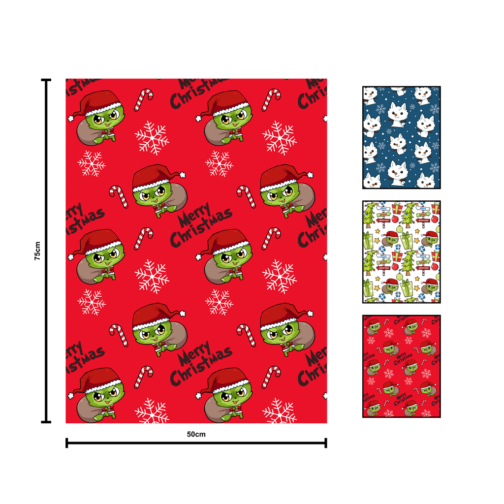 Christmas Wrapping Paper - 3 Pack