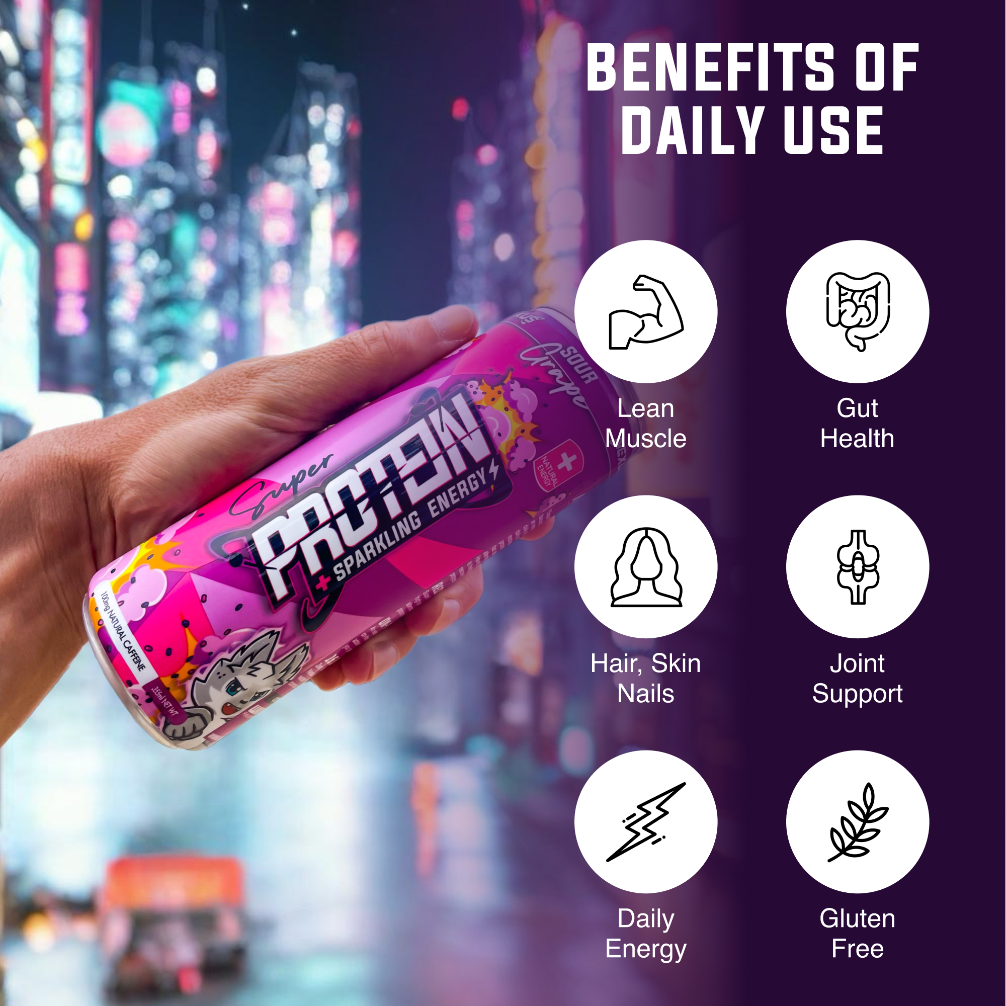 Sparkling Protein Energy Water