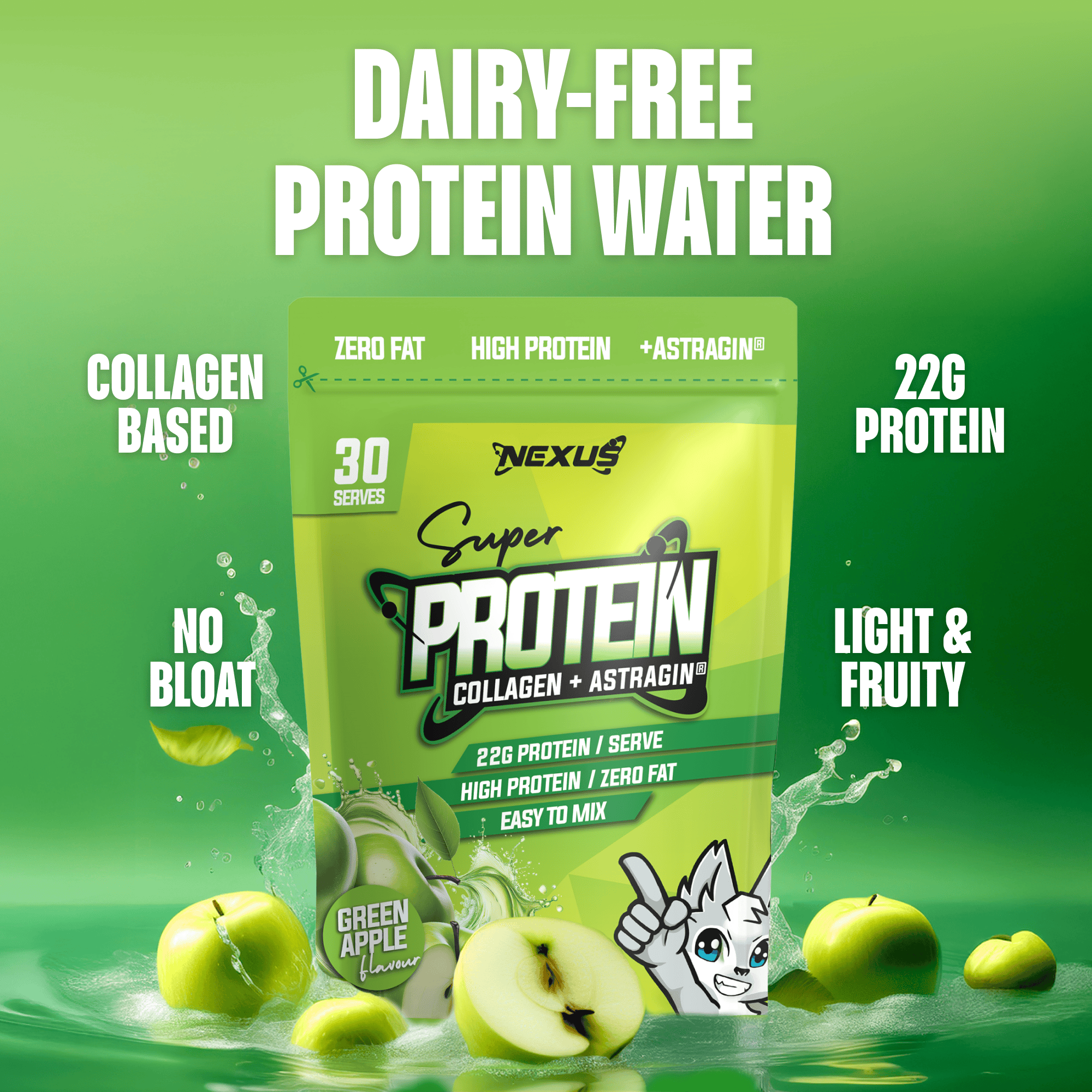 Protein Water - Green Apple