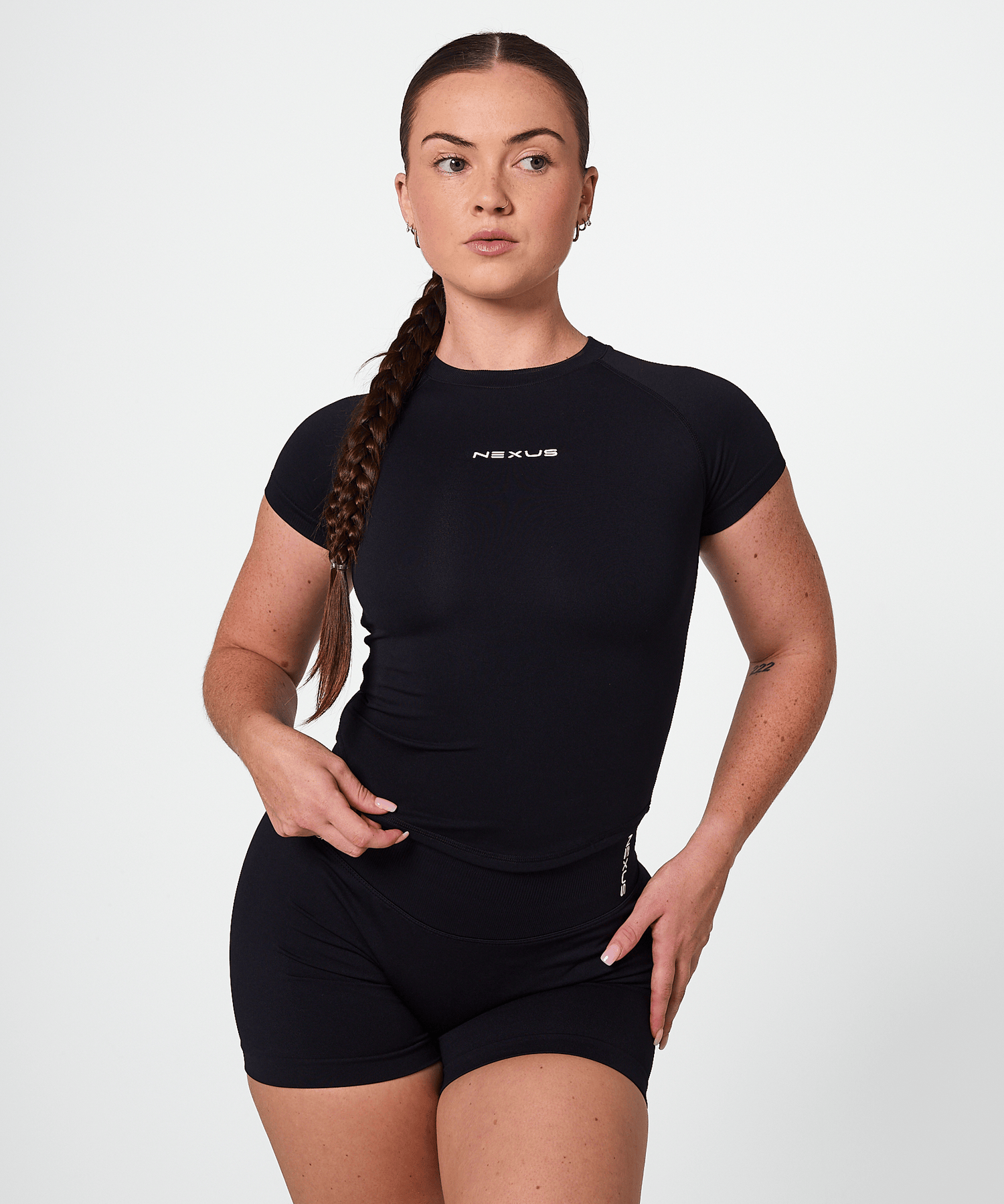 Short Sleeve Compression Tee - Black