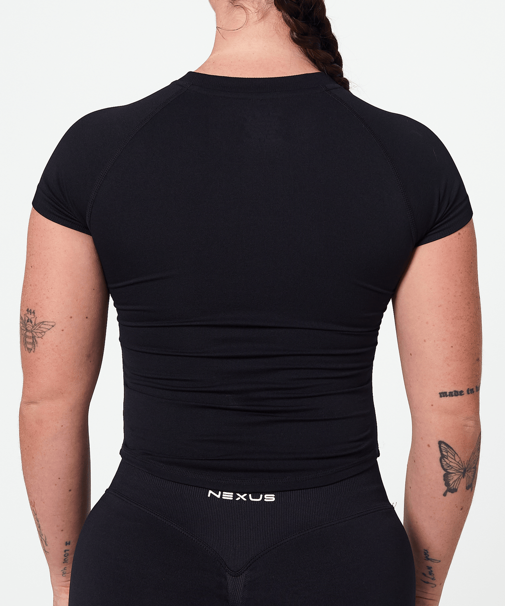 Short Sleeve Compression Tee - Black