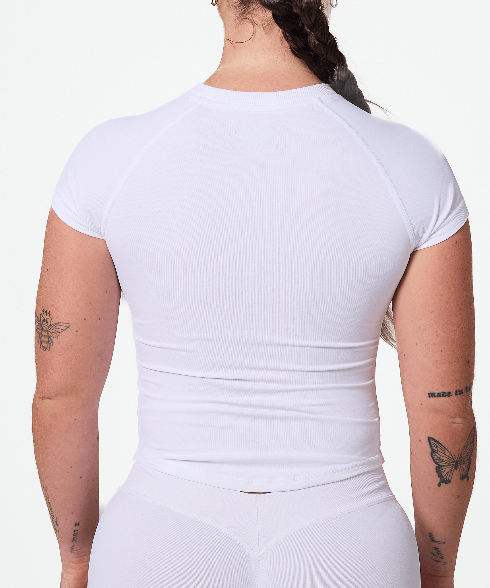 Short Sleeve Compression Tee - White