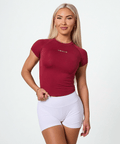 Short Sleeve Compression Tee - Winter Berry