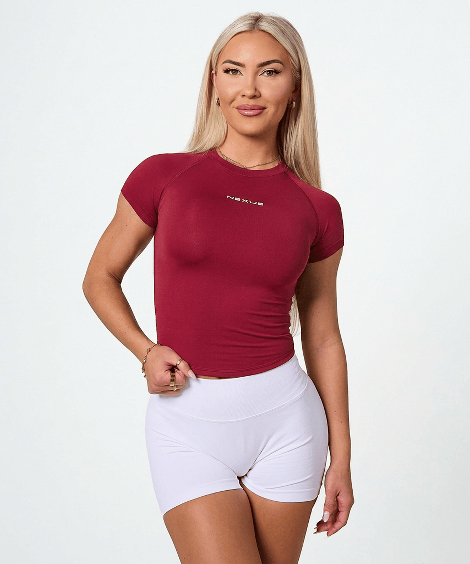 Short Sleeve Compression Tee - Winter Berry