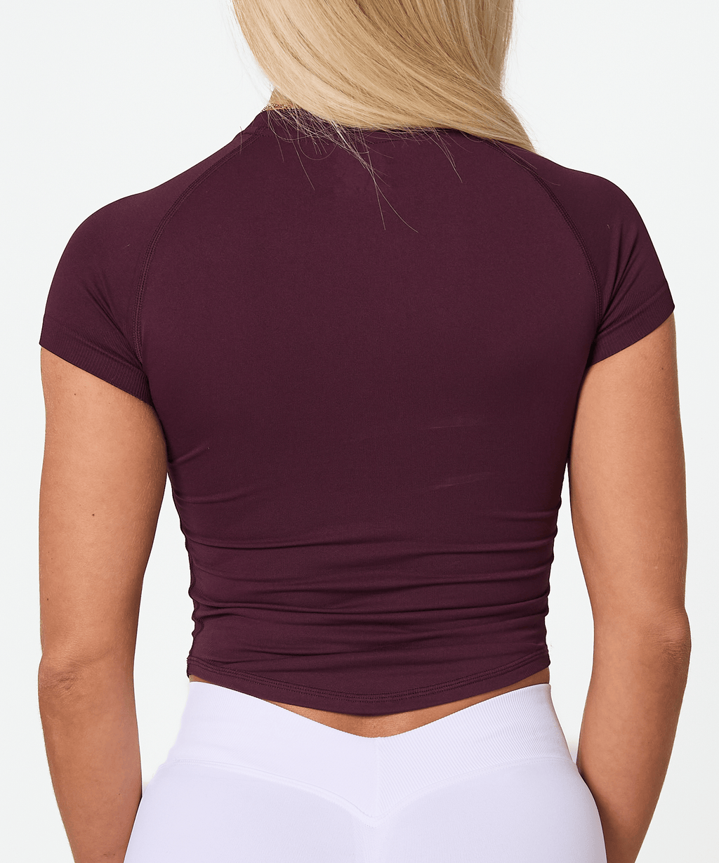 Short Sleeve Compression Tee - Plum