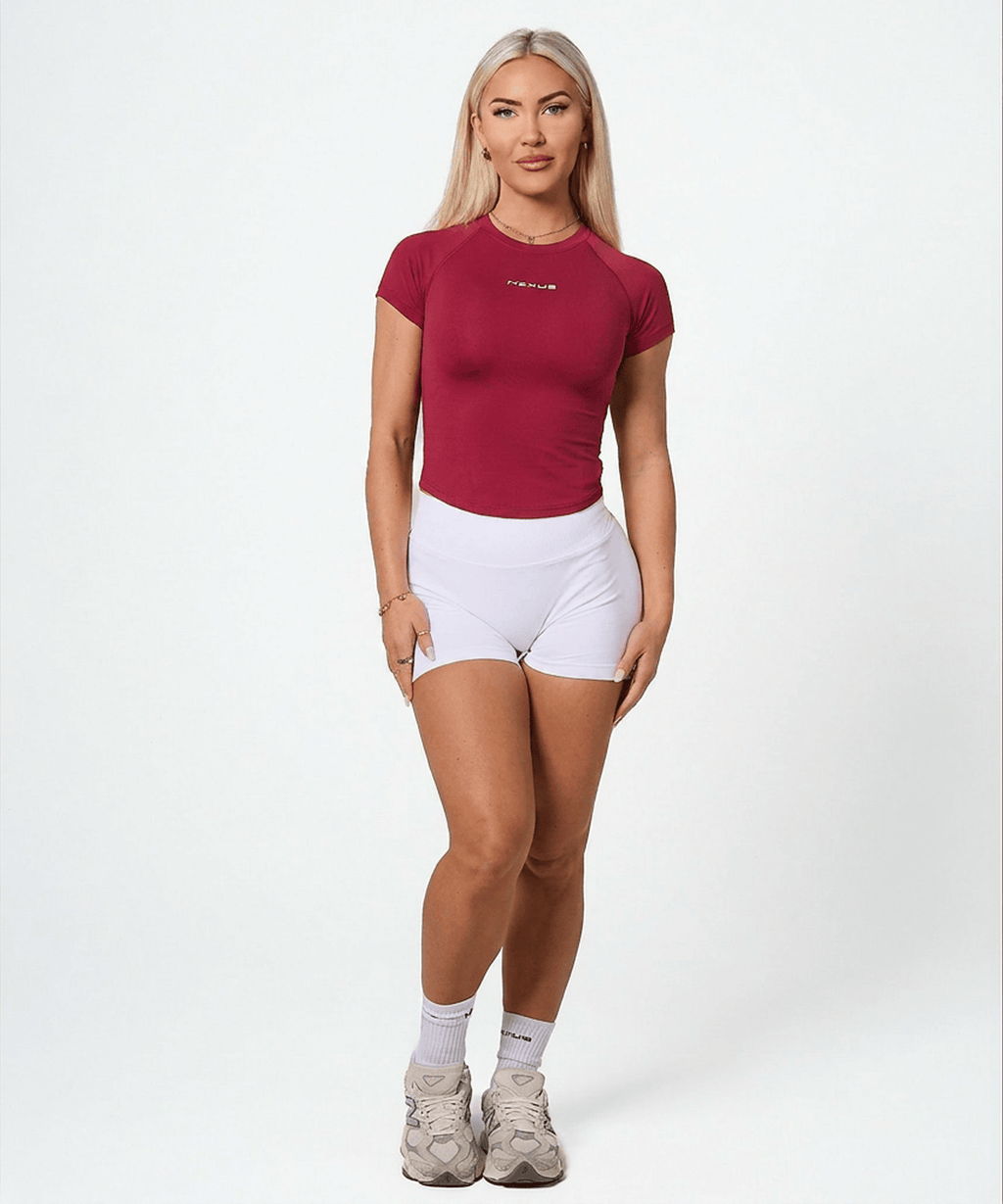 Short Sleeve Compression Tee - Winter Berry