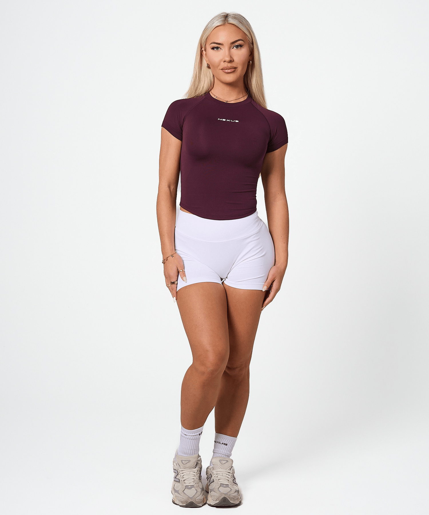 Short Sleeve Compression Tee - Plum