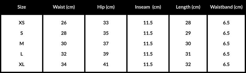Nutritional panel for Berry / XS