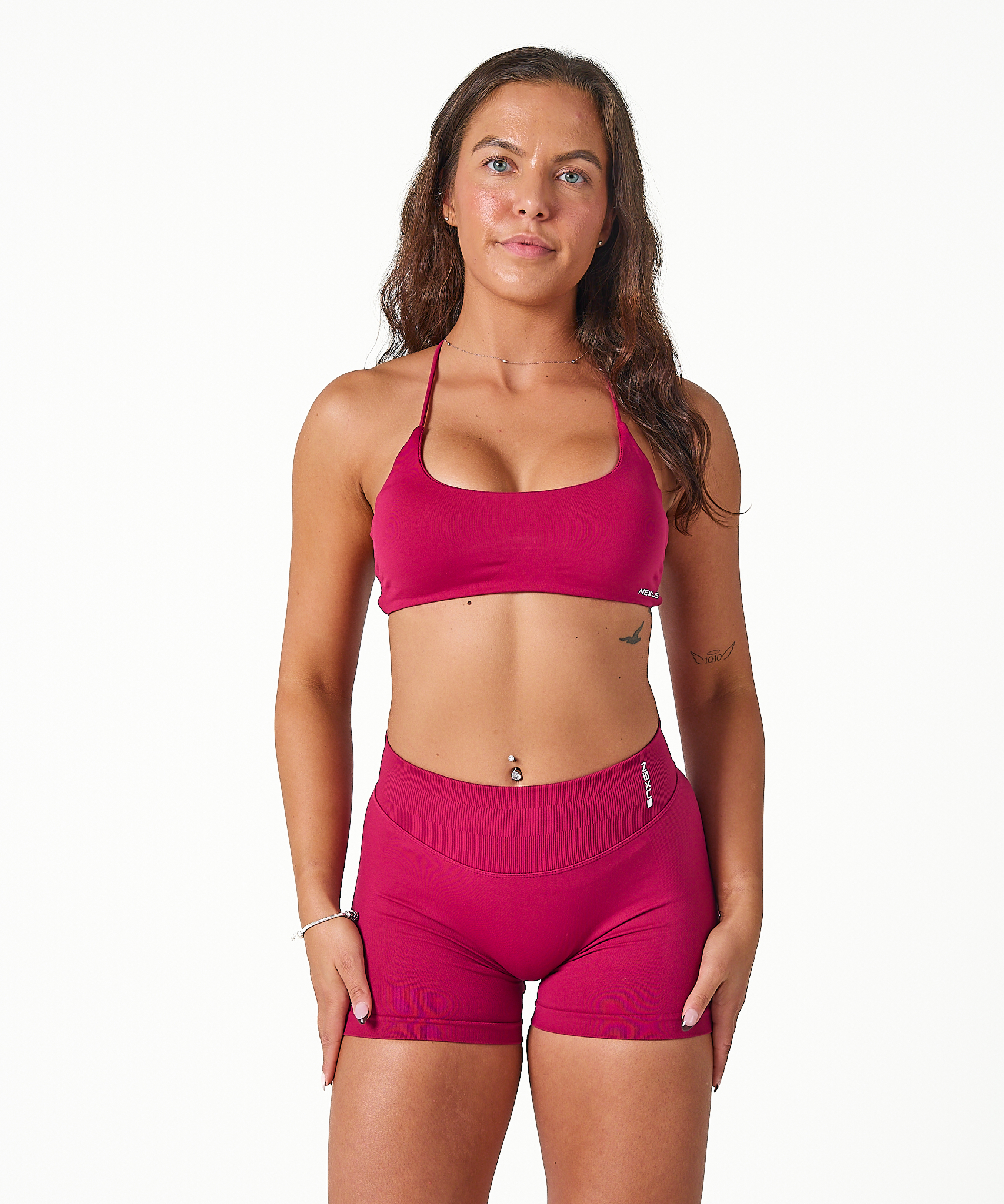 Signature Scrunch Shorts - Berry