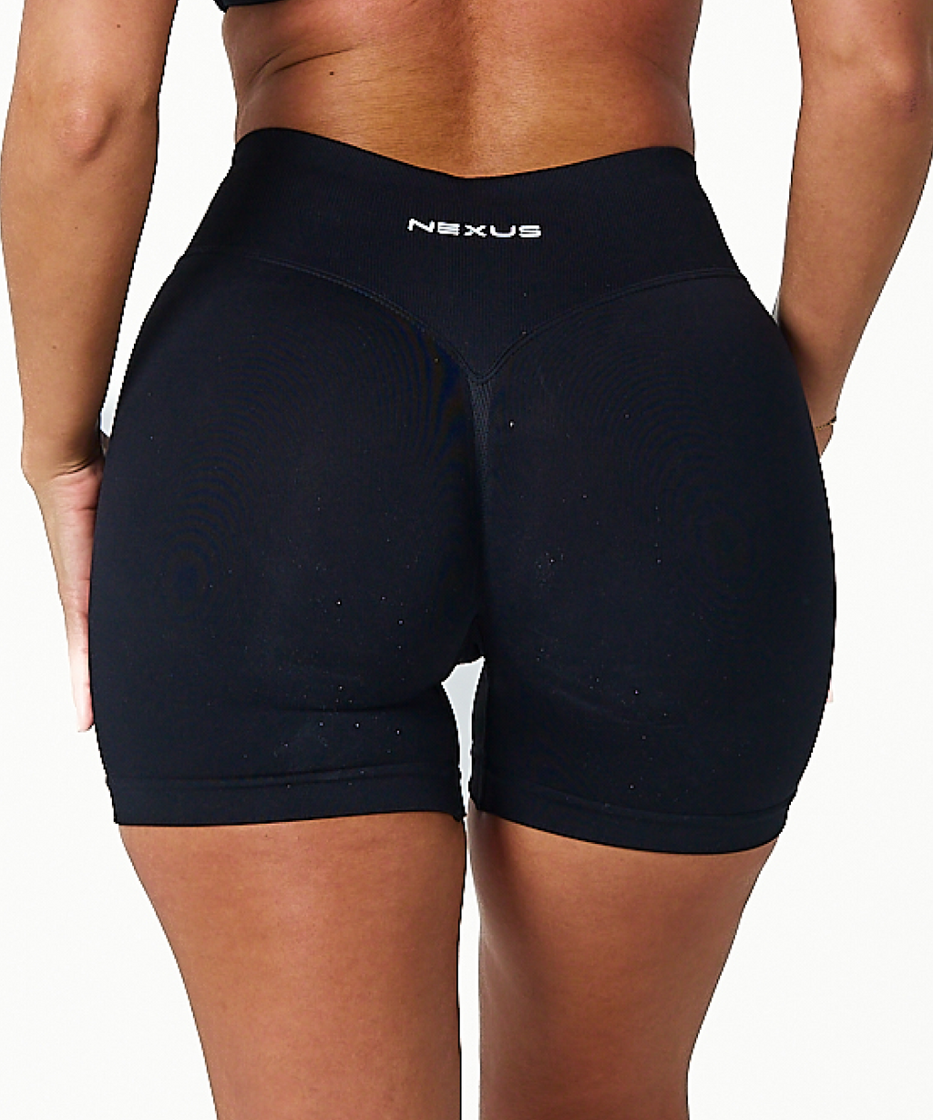 Signature Scrunch Shorts - Black