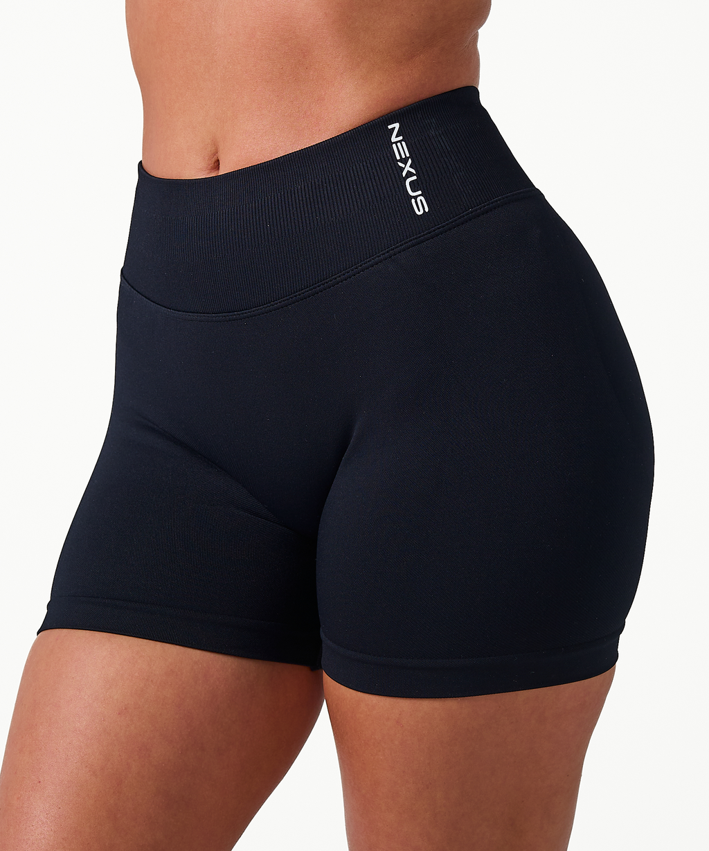 Signature Scrunch Shorts - Black