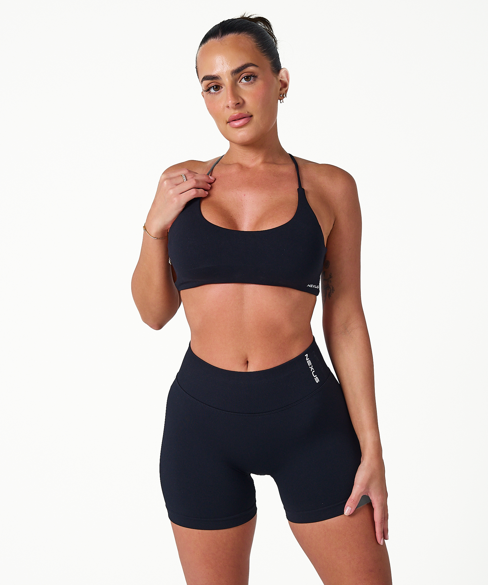 Signature Scrunch Shorts - Black