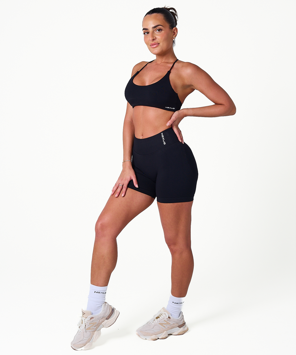 Signature Scrunch Shorts - Black