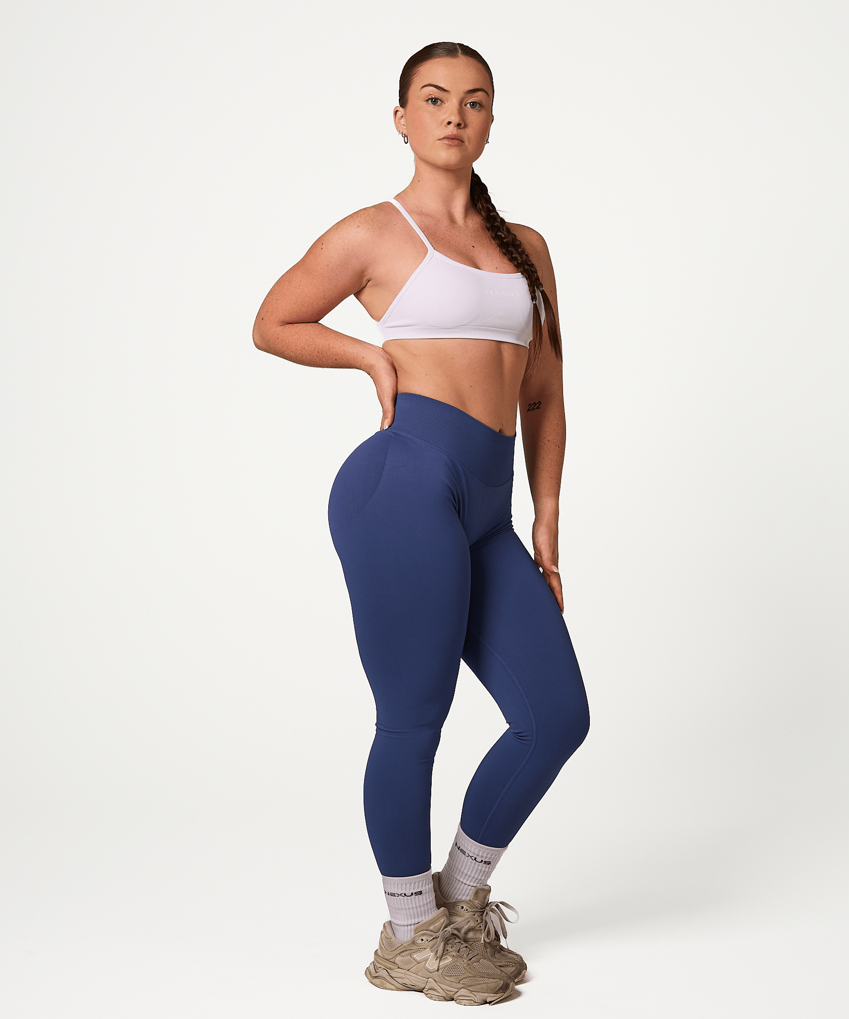 Signature Scrunch Leggings - Blueish Grey
