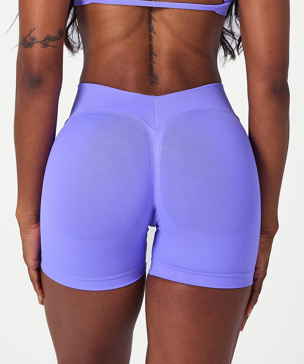 V Sculpt Scrunch Shorts - Violet