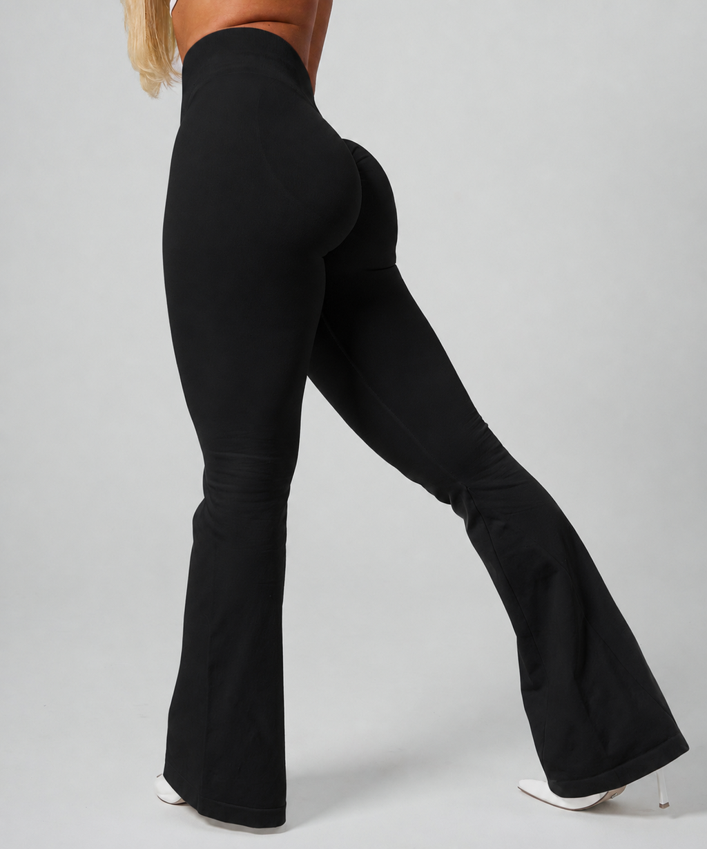 Signature Scrunch Flares - Black