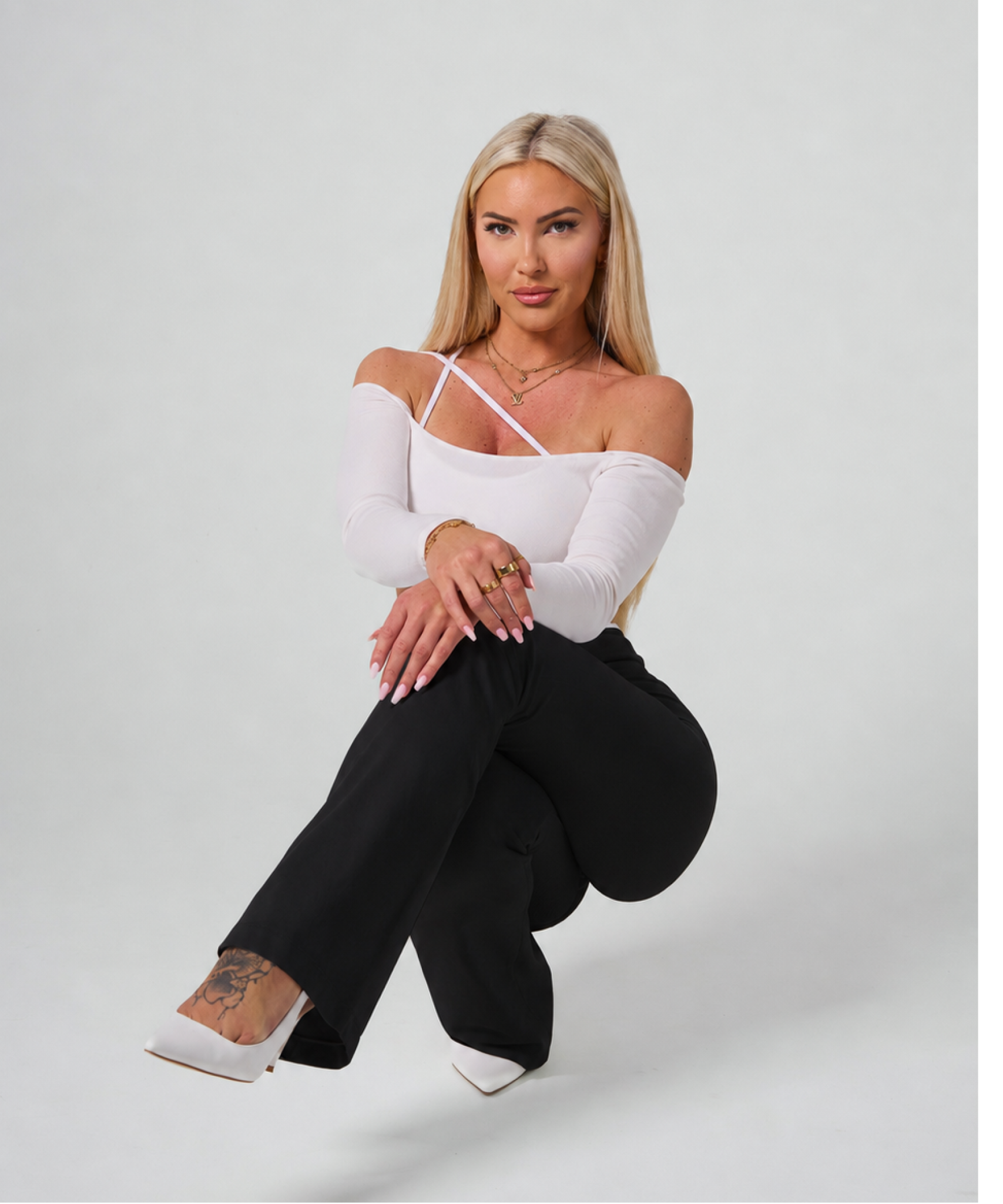 Signature Scrunch Flares - Black