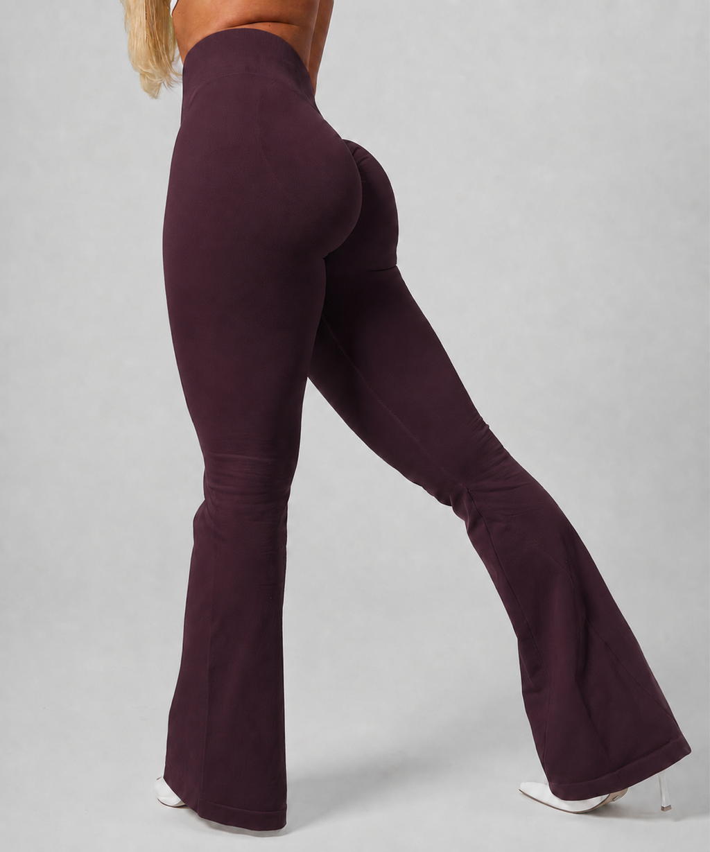 Signature Scrunch Flares - Plum