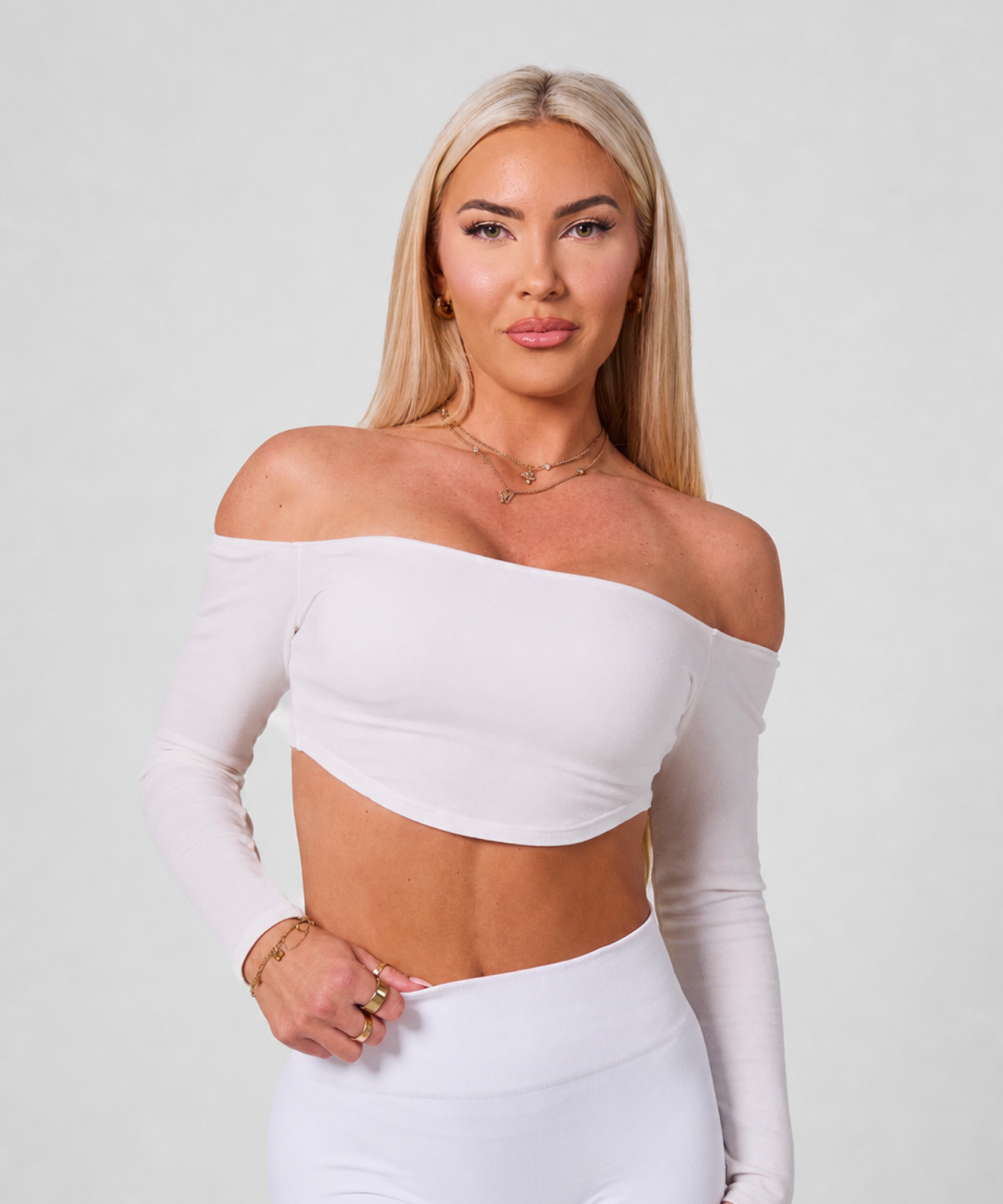 Long Sleeve Cover - White