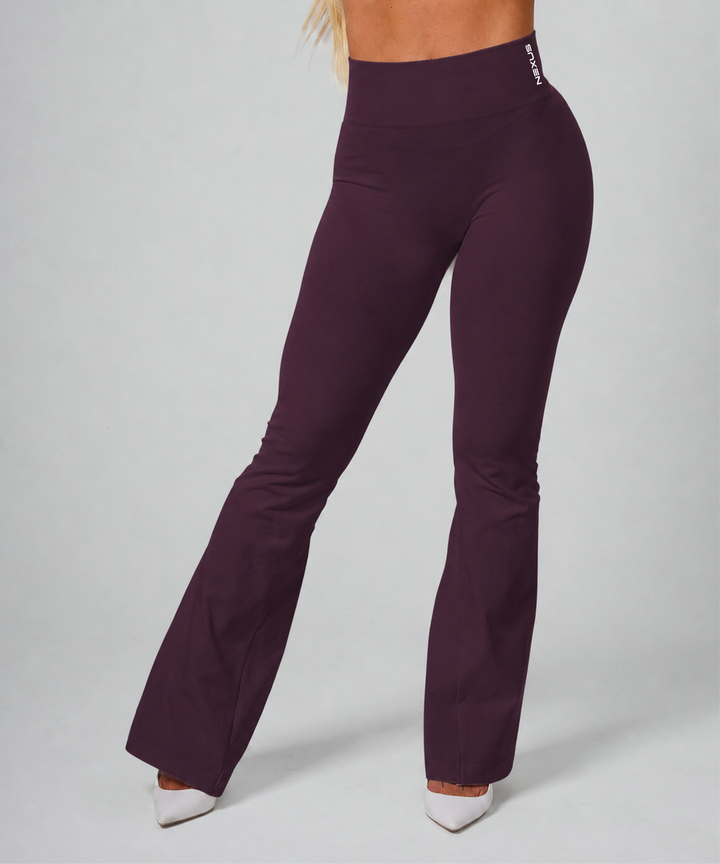 Signature Scrunch Flares - Plum