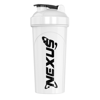 White shaker Nexus Sports Nutrition